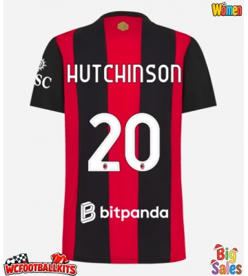 AC Milan Omari Hutchinson #20 Replica Home Stadium Shirt for Women 2026-27 Short Sleeve